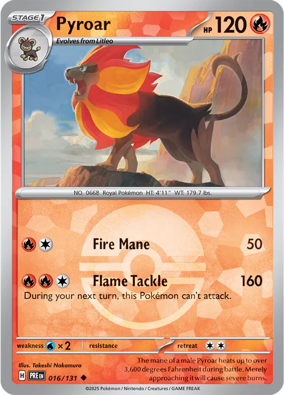 Pyroar Poke ball Holo